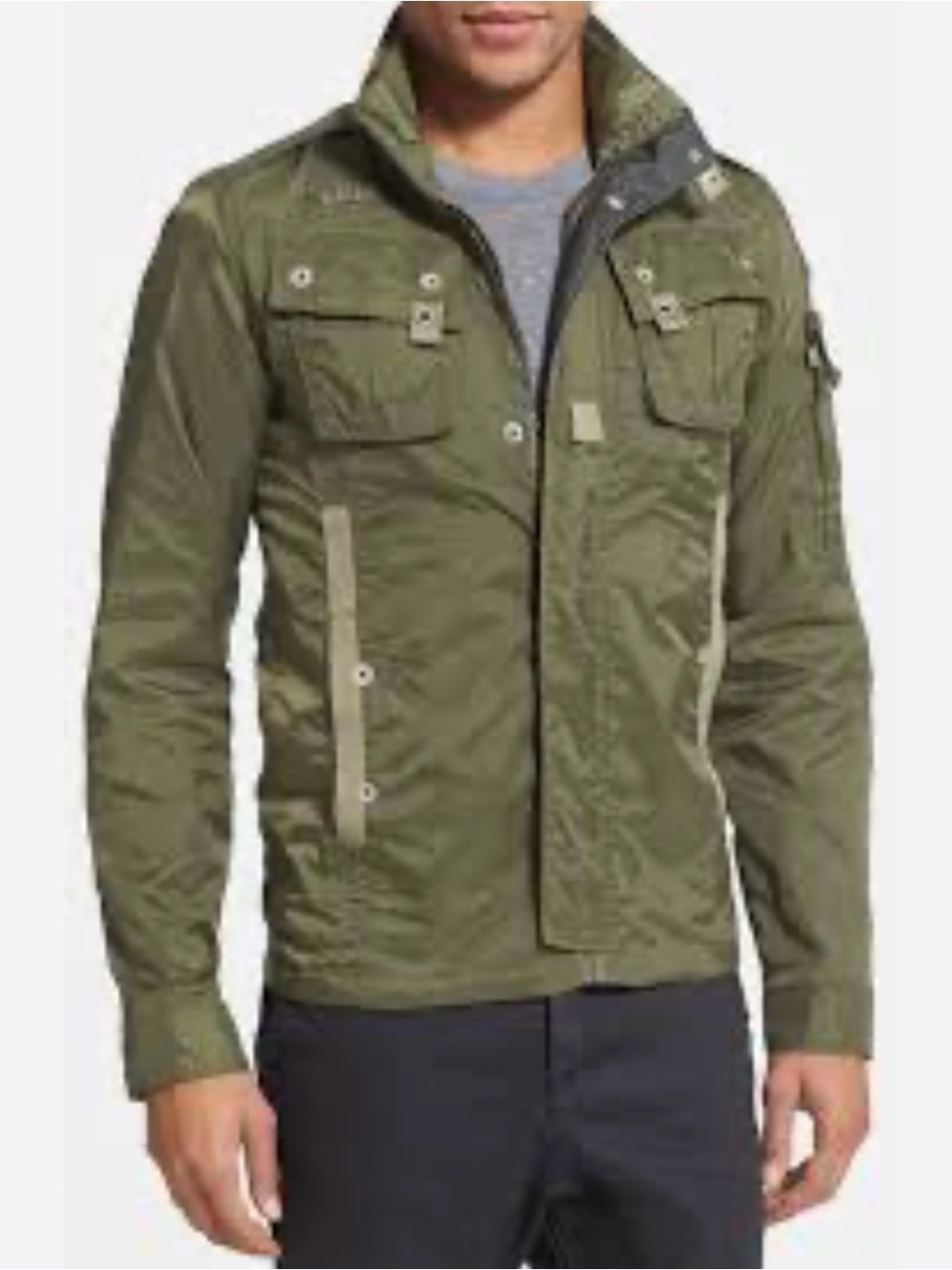 G-Star RAW Recolite Military Jacket XL Olive Runs Small Cargo Utility